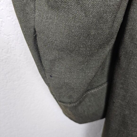 Overcoat Wool Serge Green Men's 38L USMC Marine Core Army Trench Coat Vintage - Picture 8 of 15